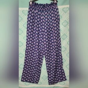 Old Navy Wide Leg Floral Pants